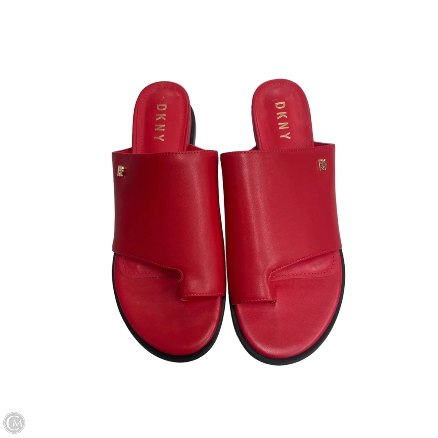 Sandals Flats By Dkny In Red, Size: 8