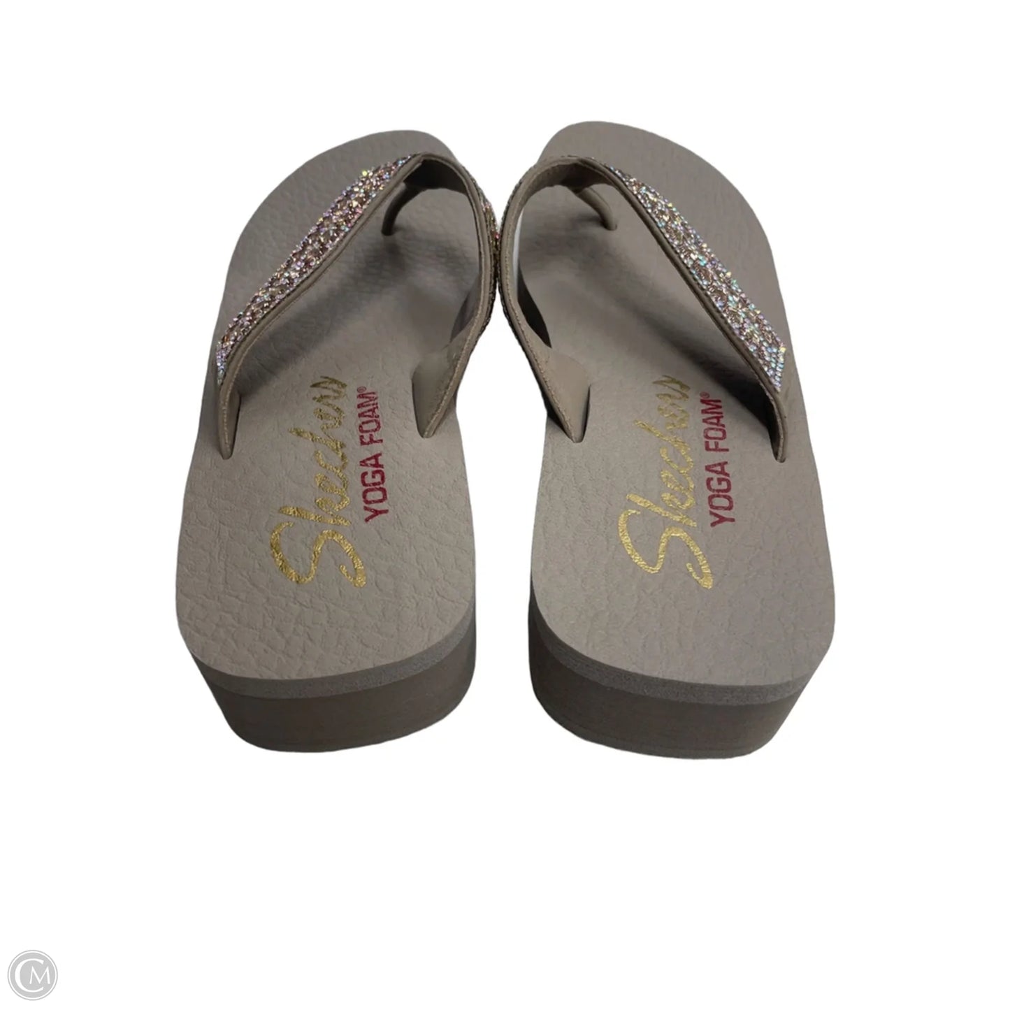 Sandals Flip Flops By Skechers In Grey, Size: 8
