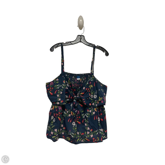 Top Sleeveless By Old Navy In Floral Print, Size: 2x