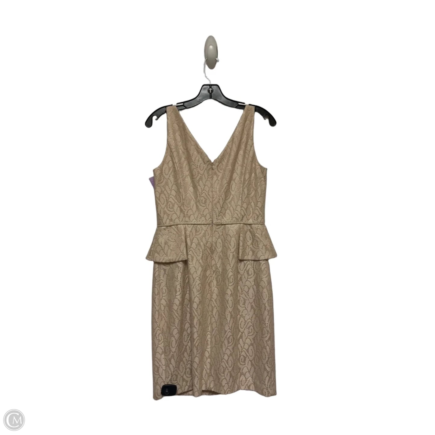 Dress Casual Short By Badgley Mischka In Tan, Size: S