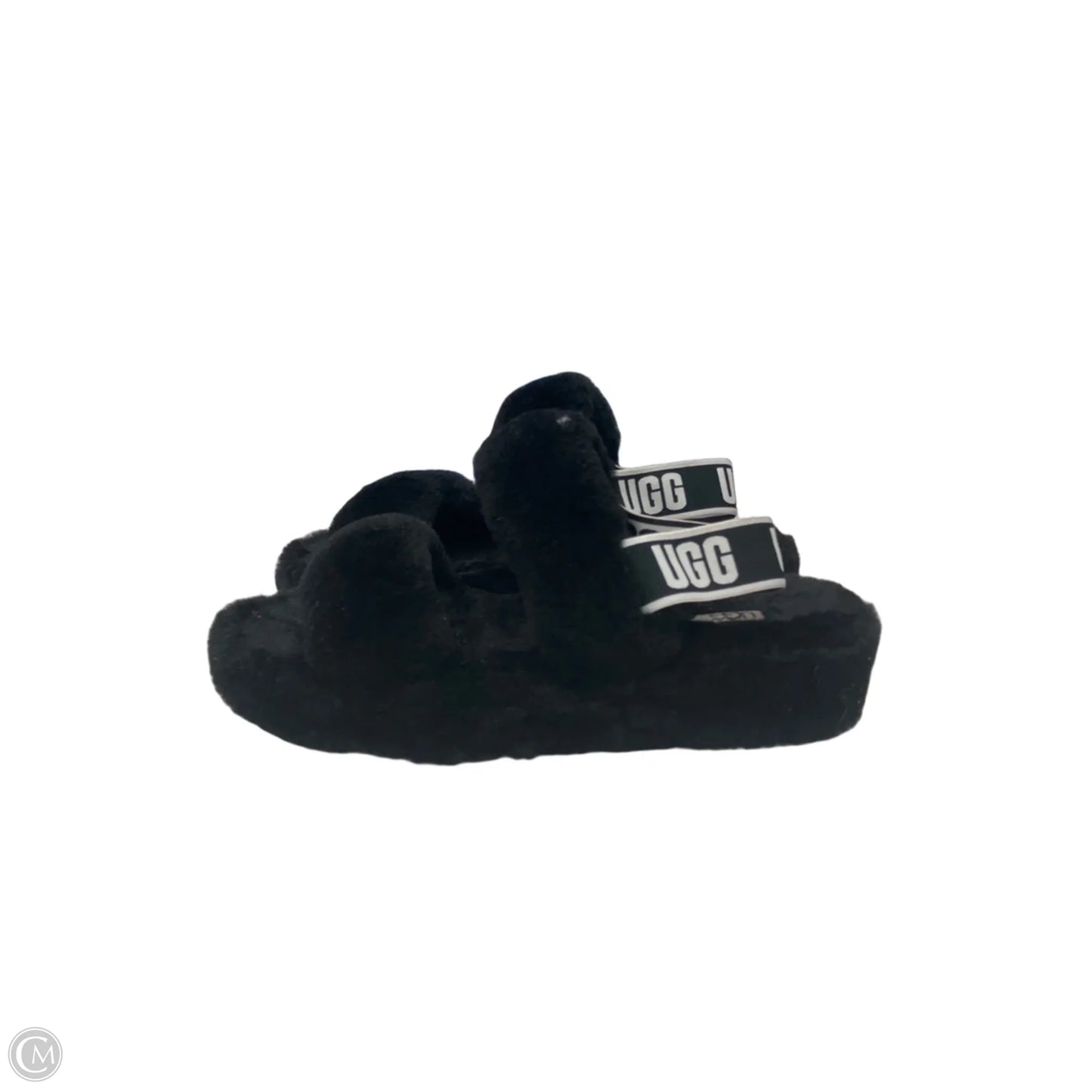Slippers Designer By Ugg In Black, Size: 9