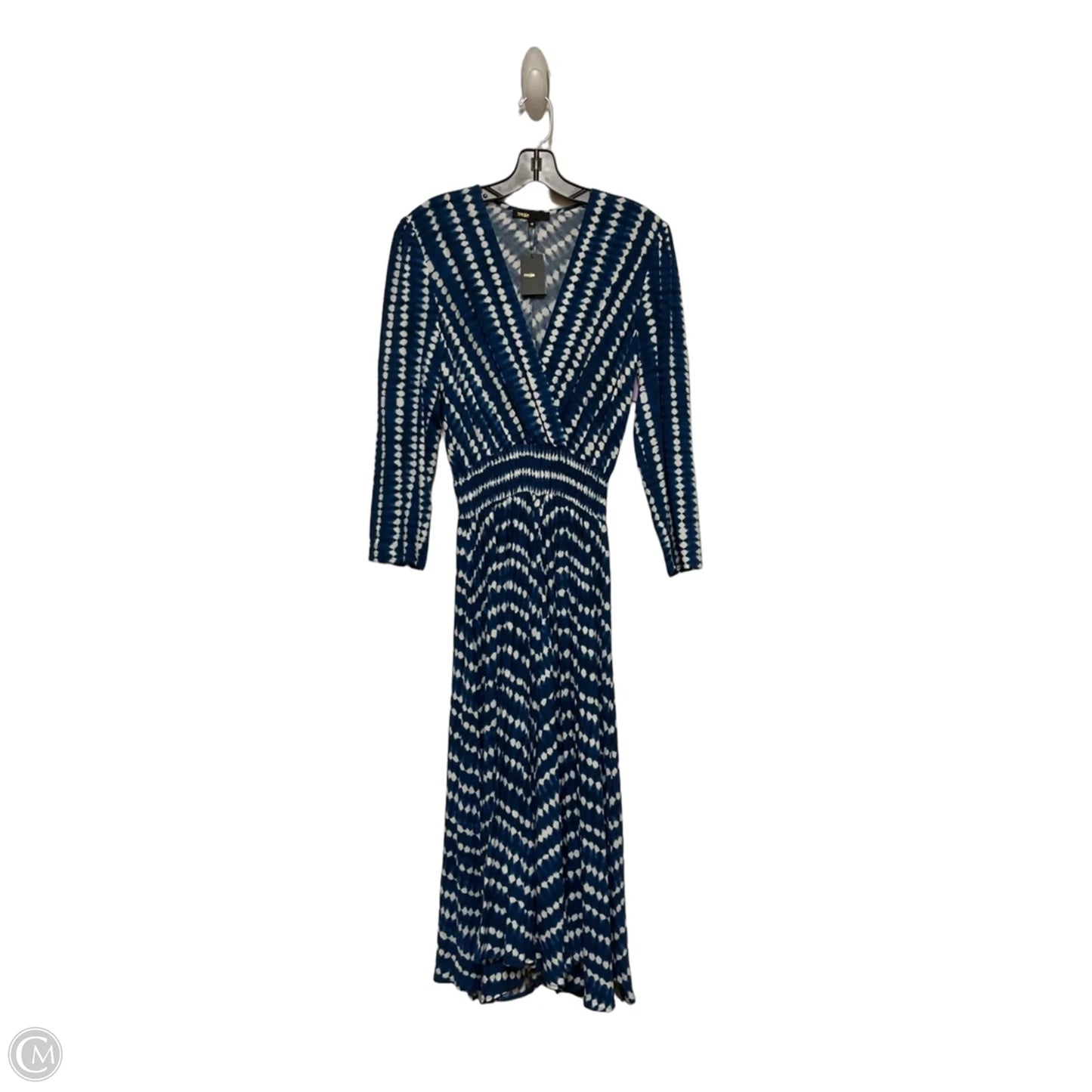 Dress Casual Maxi By Clothes Mentor In Blue & White, Size: S