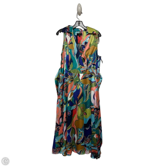 Dress Casual Maxi By Tahari In Multi-colored, Size: L