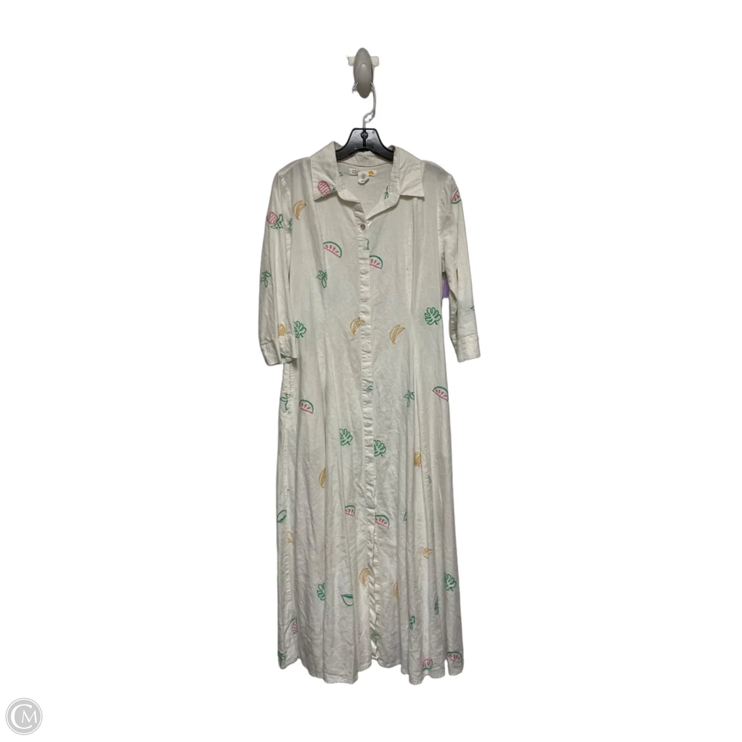 Dress Casual Maxi By C And C In White, Size: M