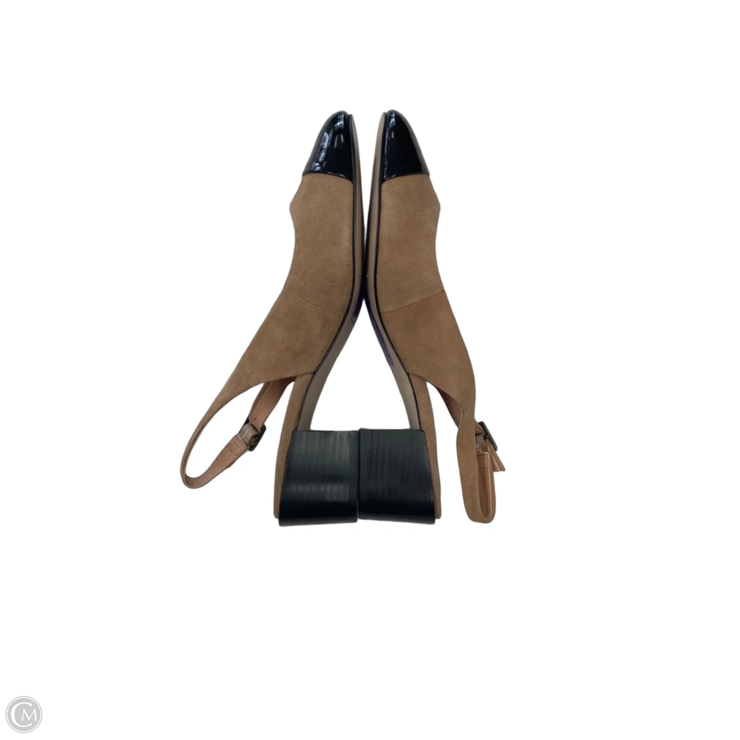 Shoes Heels Block By Tahari In Black & Tan, Size: 7.5