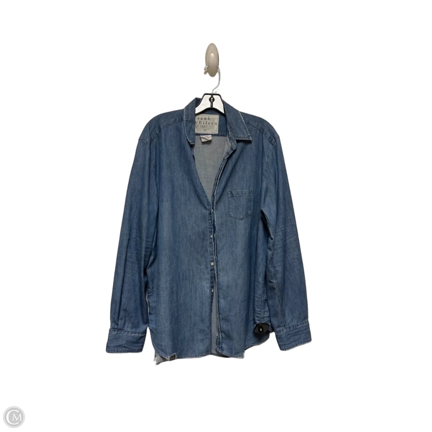 Top Long Sleeve By Frank And Eileen In Blue, Size: Xl