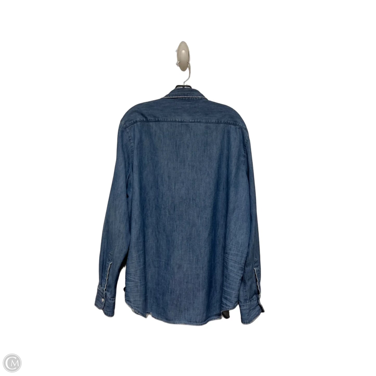 Top Long Sleeve By Frank And Eileen In Blue, Size: Xl