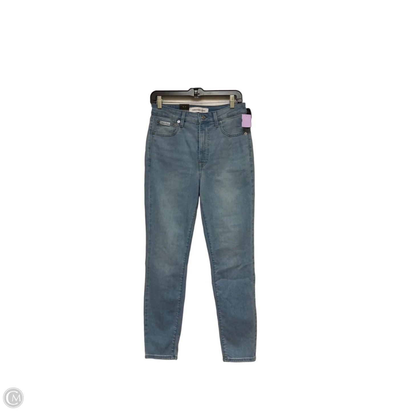 Jeans Skinny By Calvin Klein In Blue Denim, Size: 10