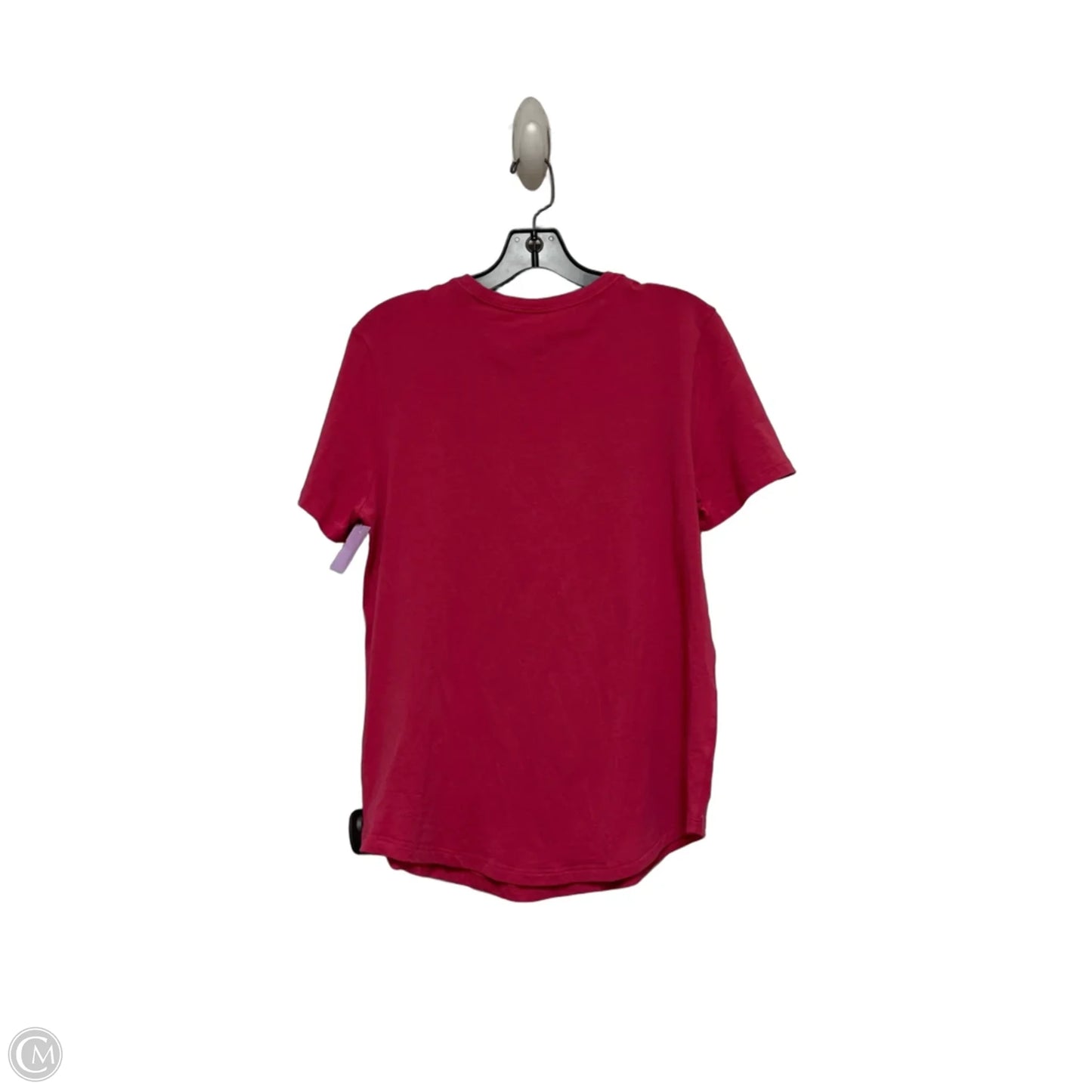 Athletic Top Short Sleeve By Lululemon In Pink, Size: 8