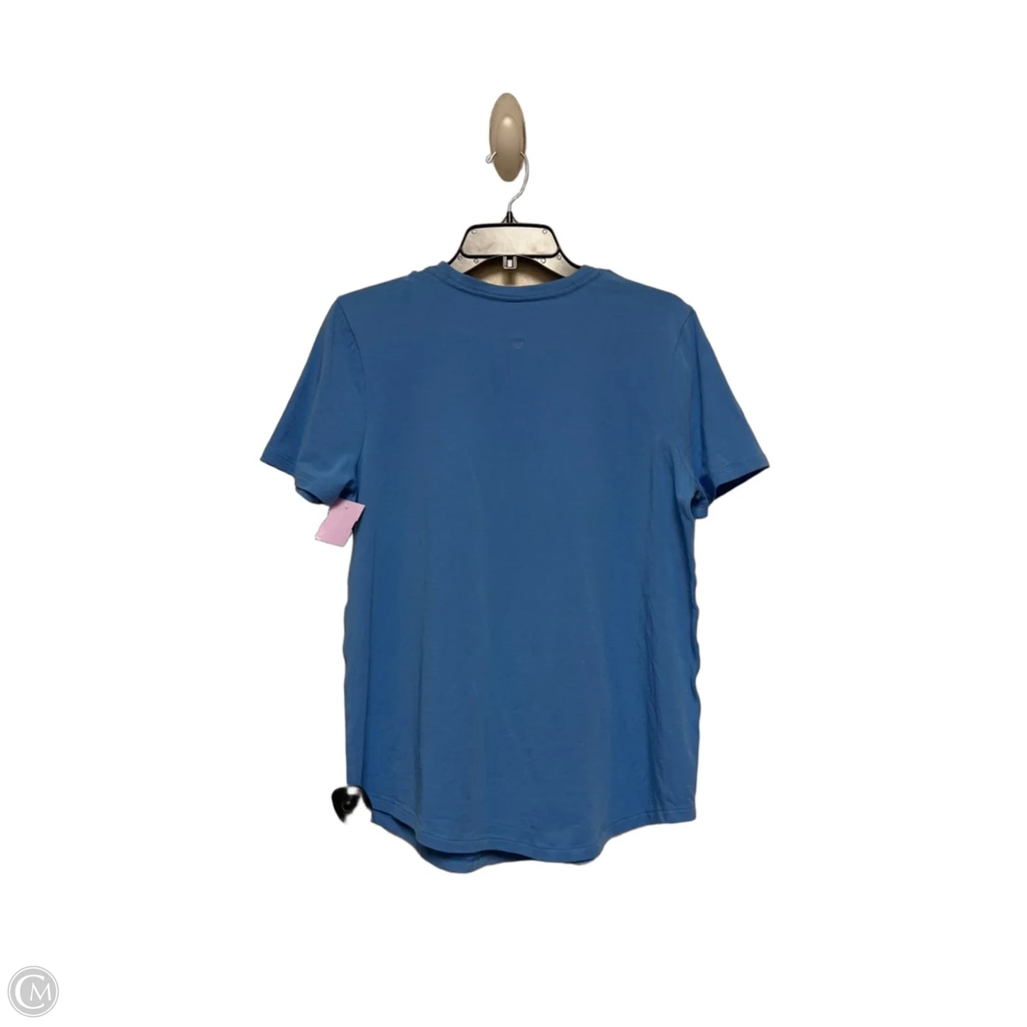 Athletic Top Short Sleeve By Lululemon In Blue, Size: 8