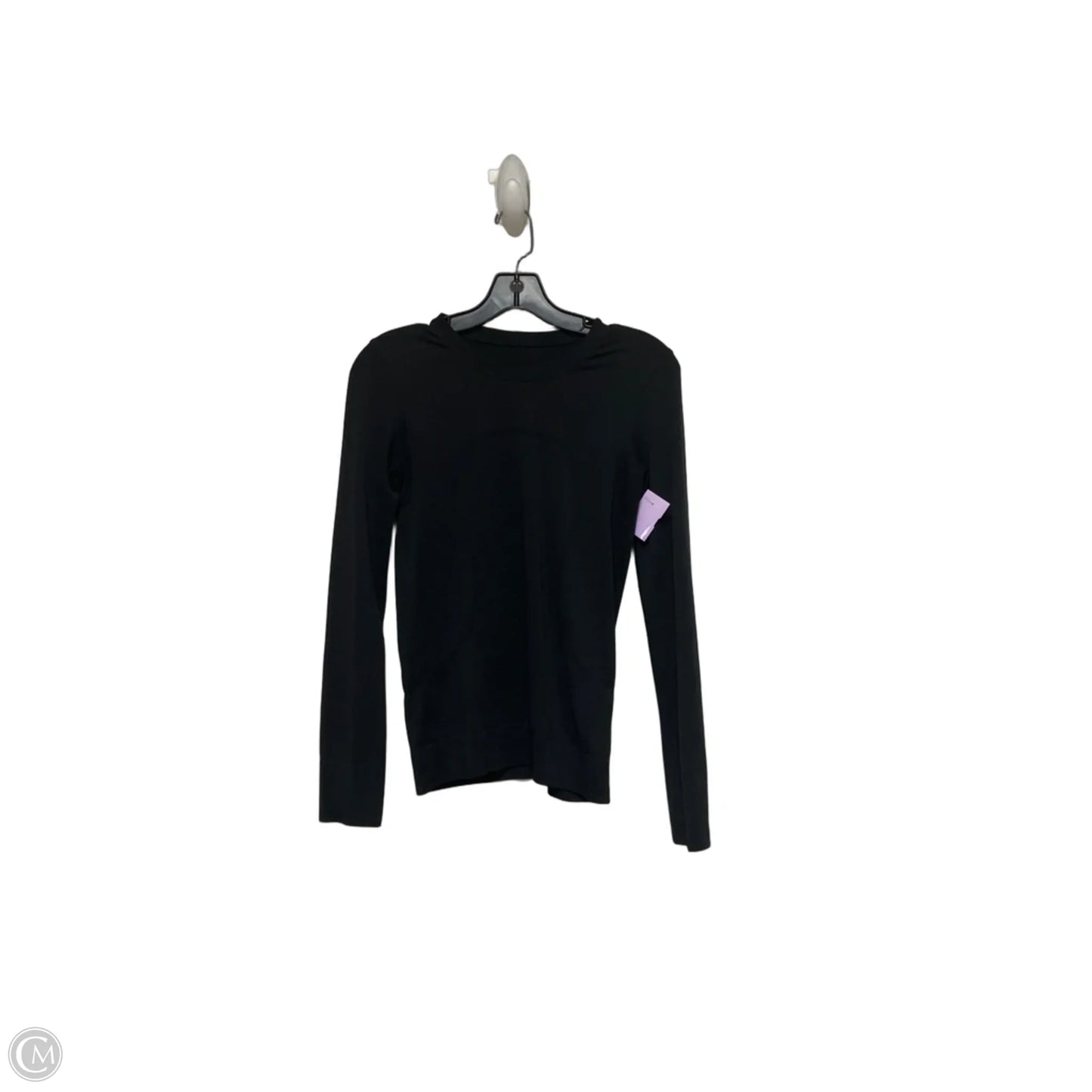 Athletic Top Long Sleeve Crewneck By Lululemon In Black, Size: S