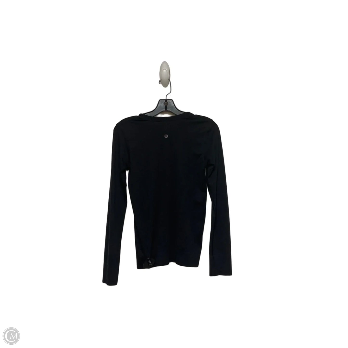 Athletic Top Long Sleeve Crewneck By Lululemon In Black, Size: S