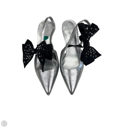 Shoes Designer By Karl Lagerfeld In Silver, Size: 7.5