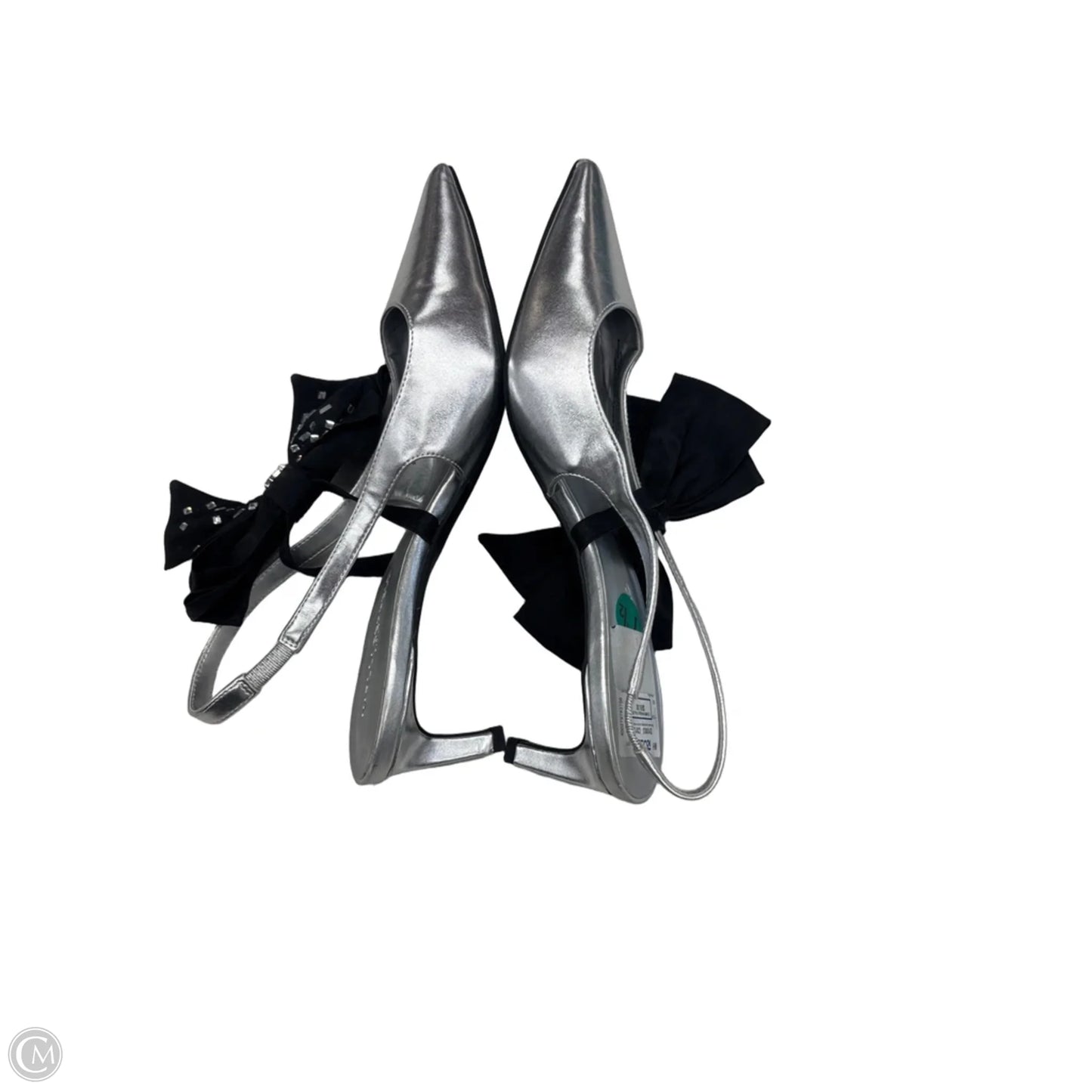 Shoes Designer By Karl Lagerfeld In Silver, Size: 7.5