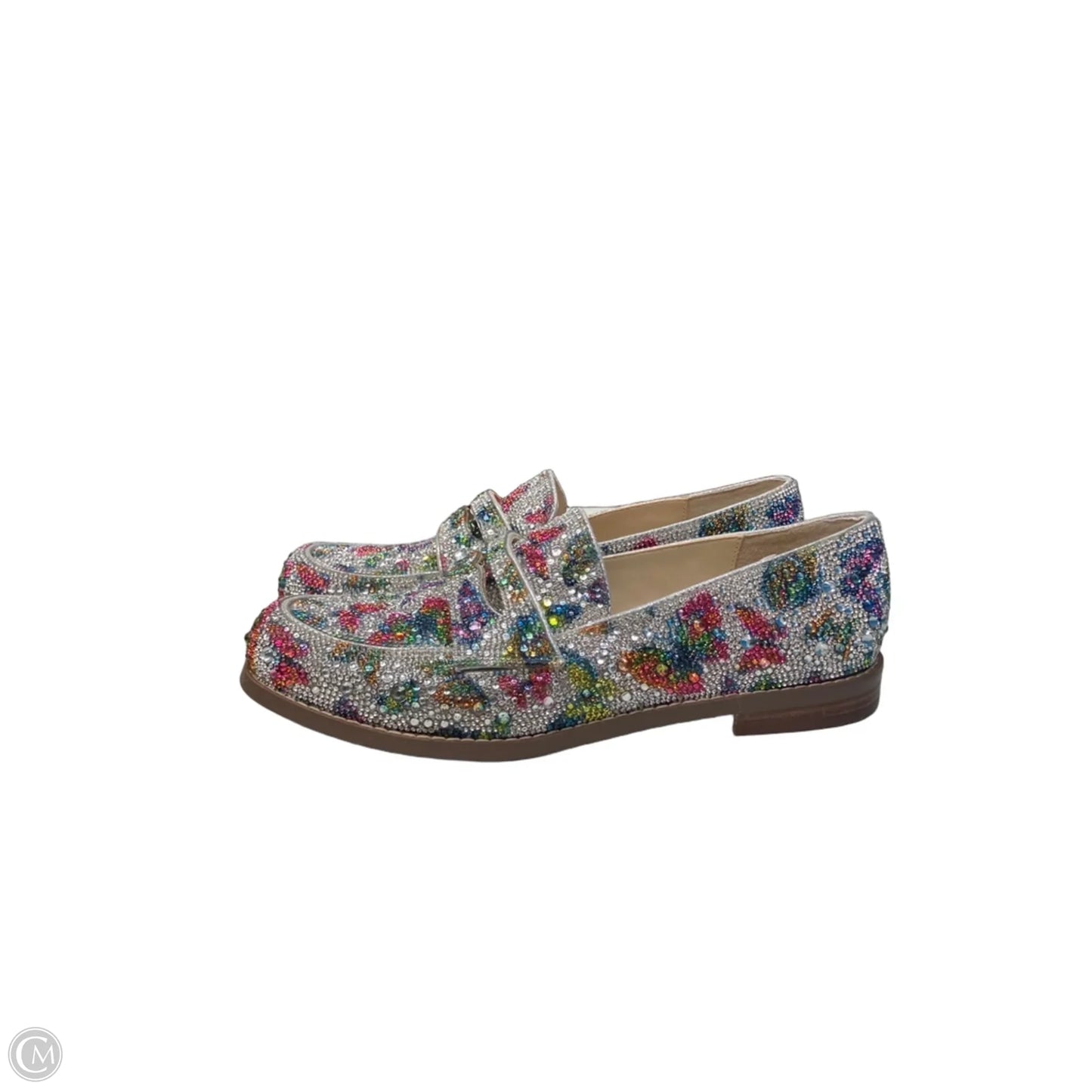 Shoes Athletic By Betsey Johnson In Rainbow Print, Size: 8.5
