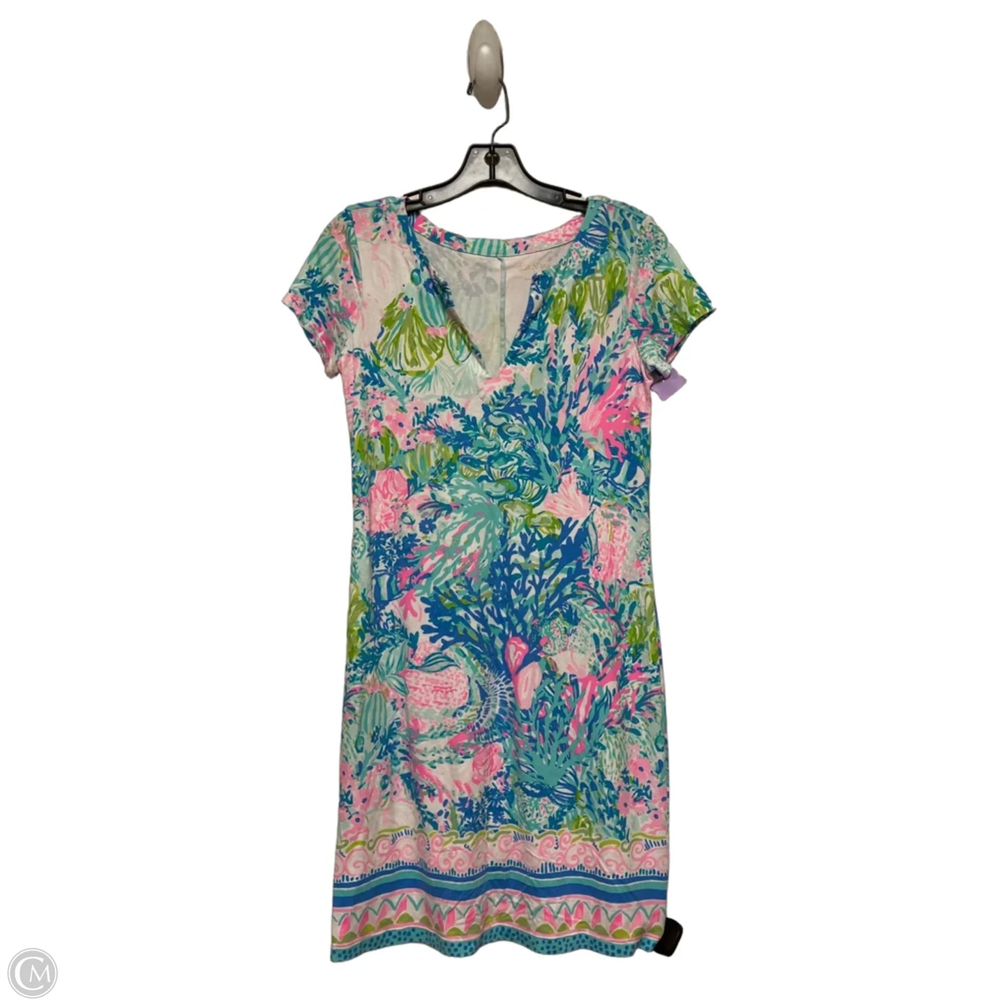 Dress Designer By Lilly Pulitzer In Blue & Green, Size: Xs