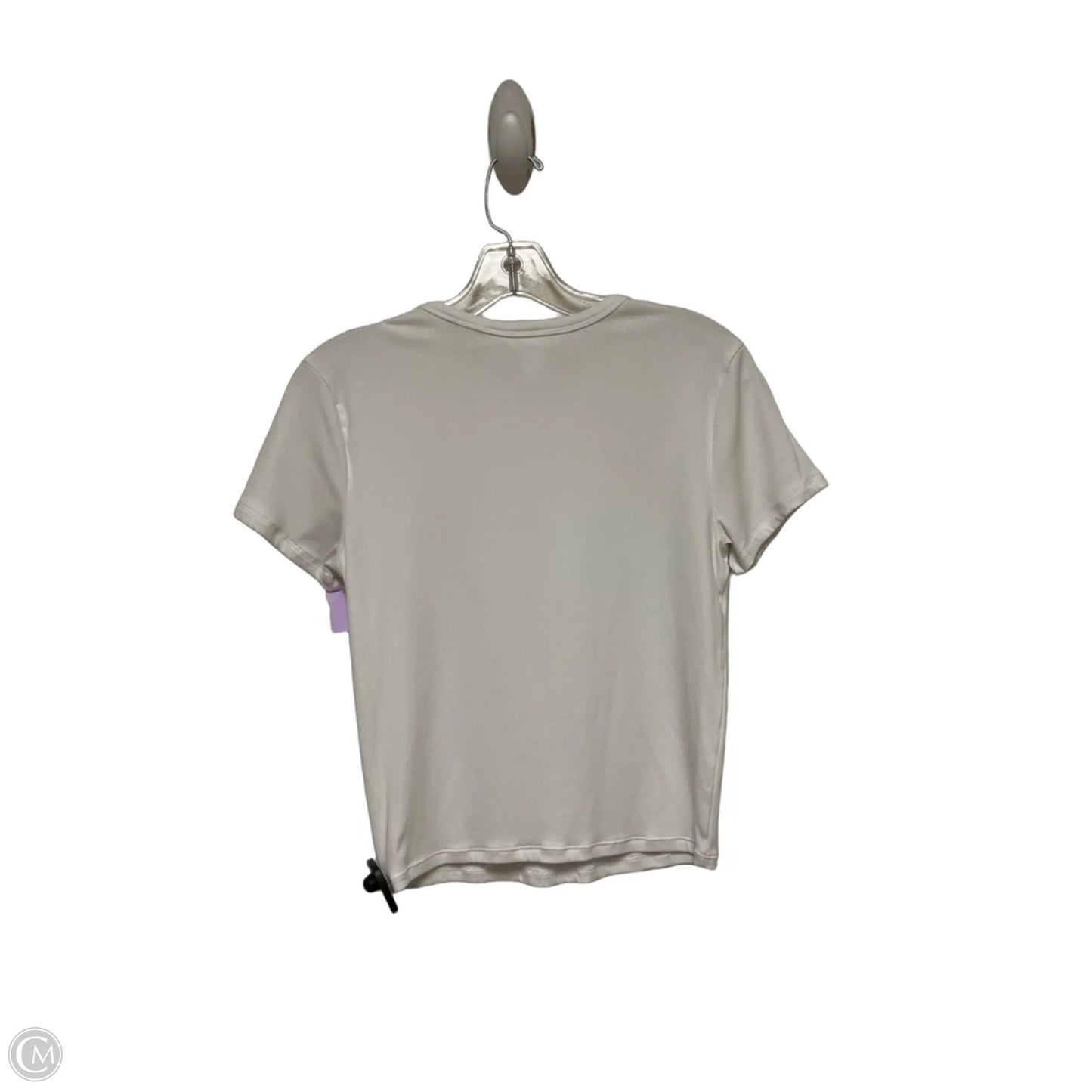 Athletic Top Short Sleeve By Athleta In White, Size: M