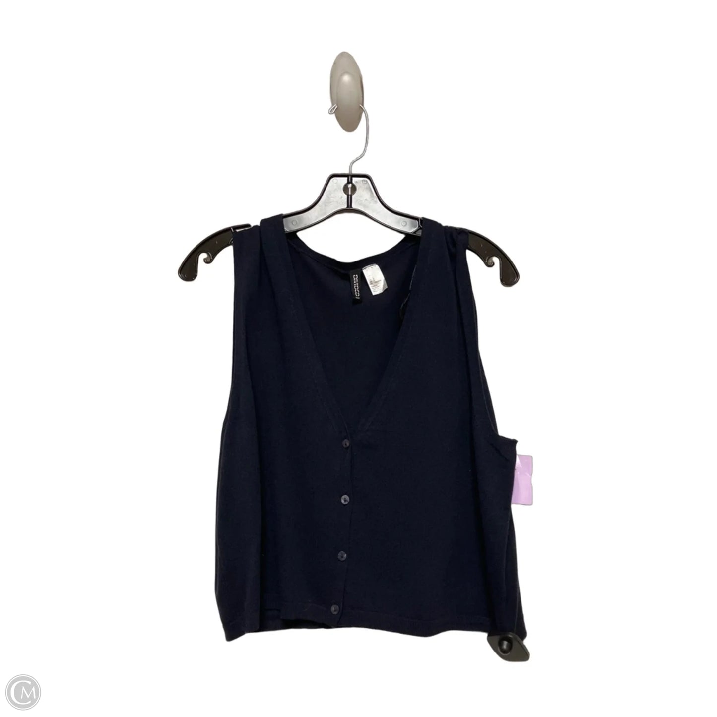 Top Sleeveless By Divided In Navy, Size: L