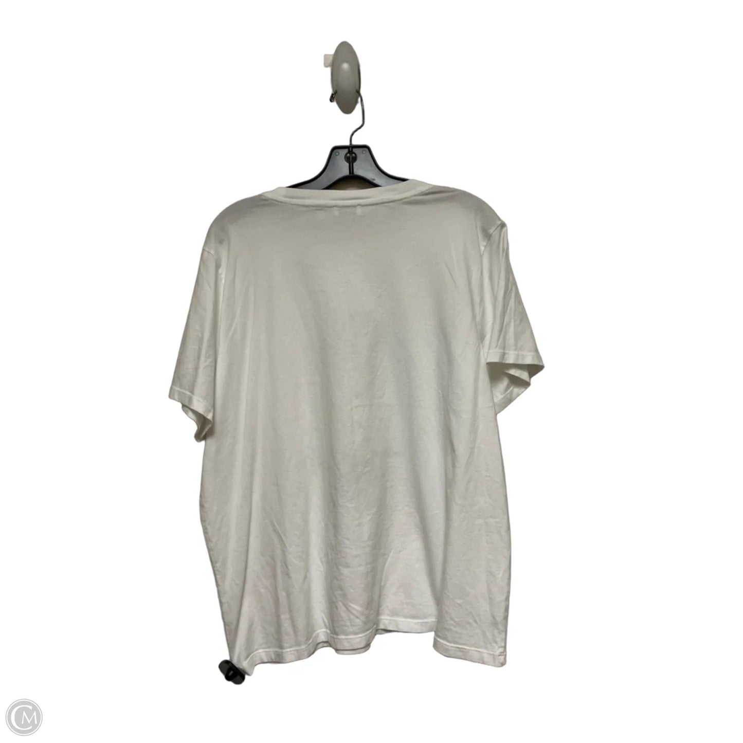Top Short Sleeve Basic By Sunday Best In White, Size: L