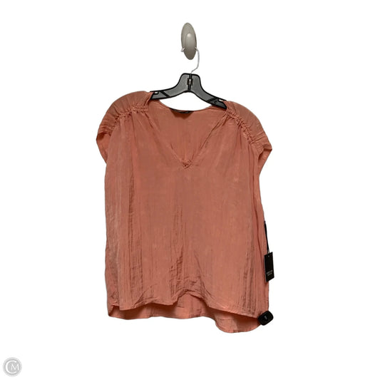 Top Short Sleeve By Simply Vera In Orange, Size: M