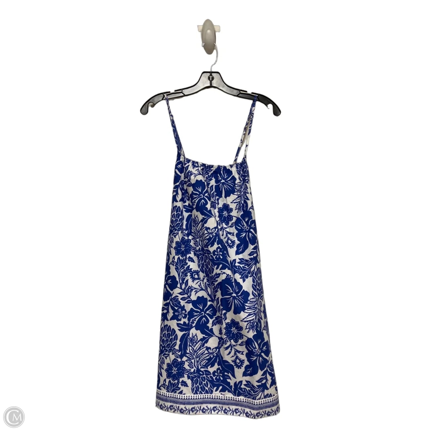 Dress Casual Short By Vineyard Vines In Blue & White, Size: L