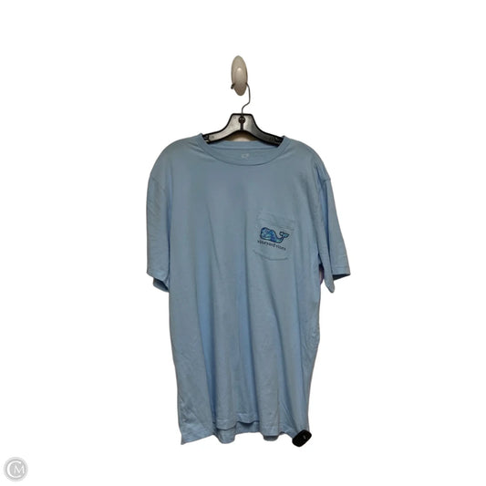 Top Short Sleeve Basic By Vineyard Vines In Blue, Size: L