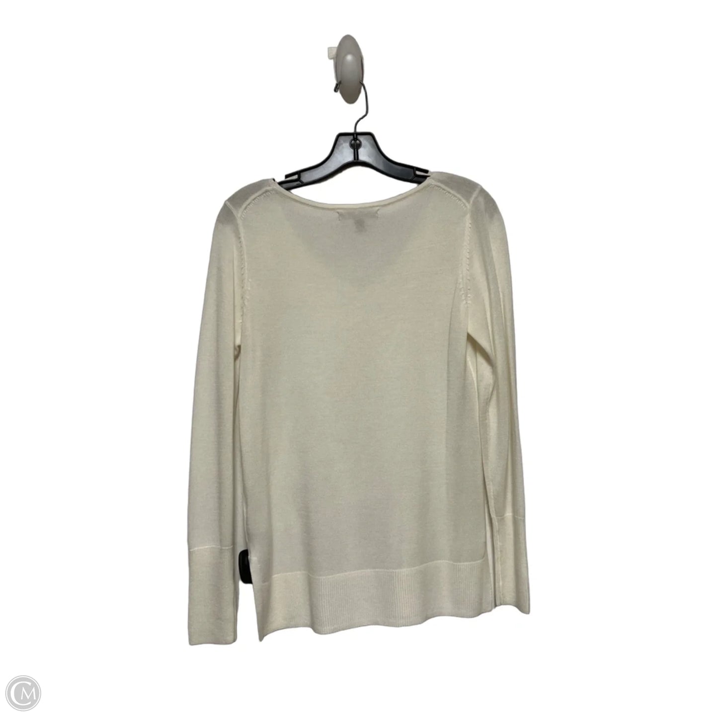 Top Long Sleeve By Banana Republic In Cream, Size: Xs