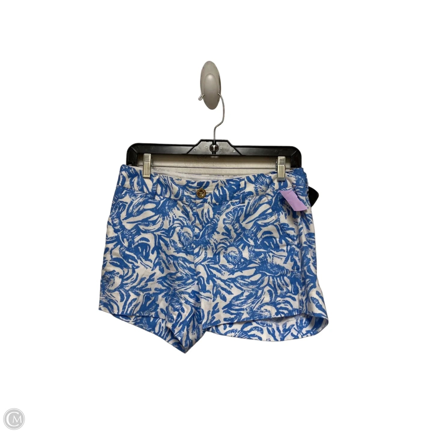 Shorts Designer By Lilly Pulitzer In Blue & White, Size: 0