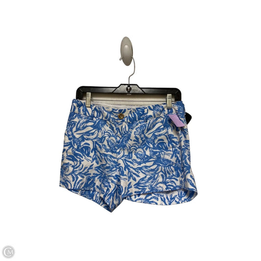 Shorts Designer By Lilly Pulitzer In Blue & White, Size: 0