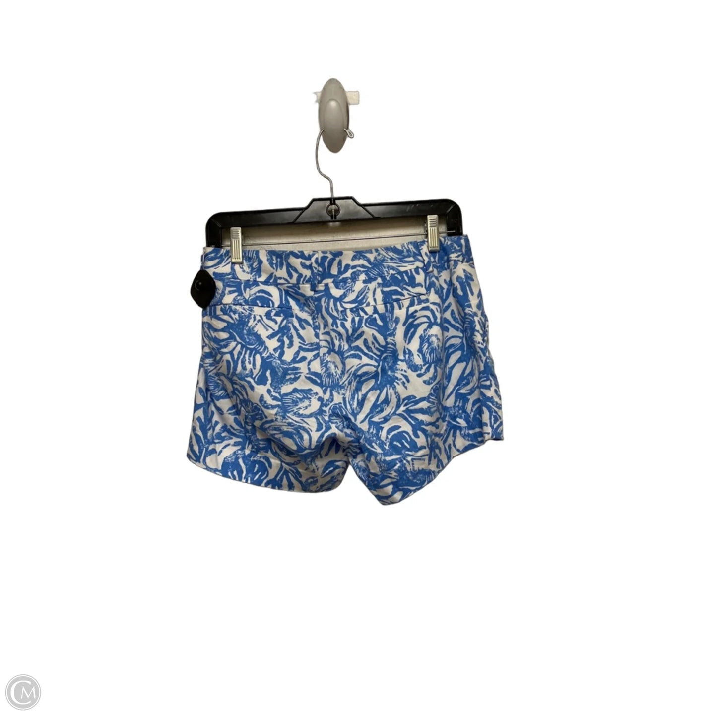 Shorts Designer By Lilly Pulitzer In Blue & White, Size: 0