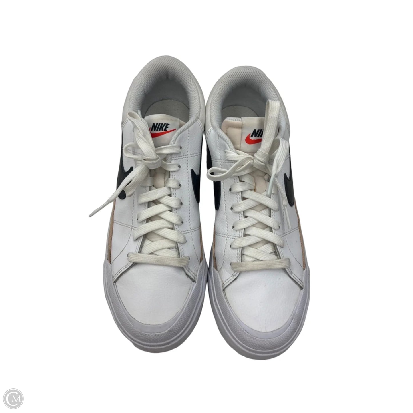 Shoes Sneakers By Nike In Tan & White, Size: 9