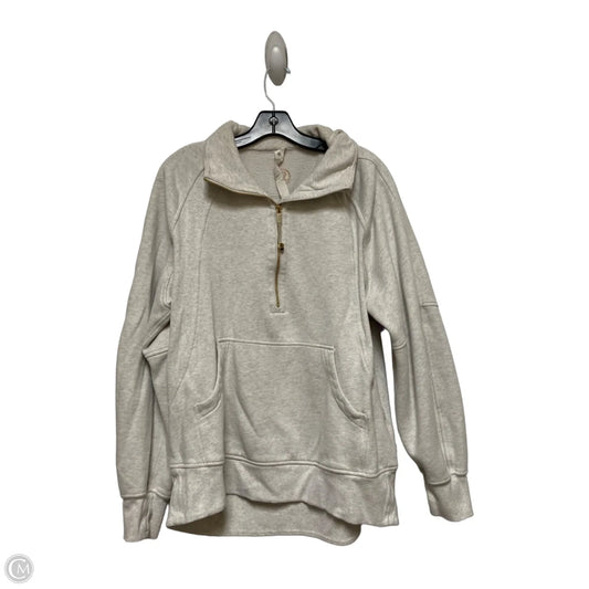 Athletic Jacket By Lululemon In Grey, Size: M