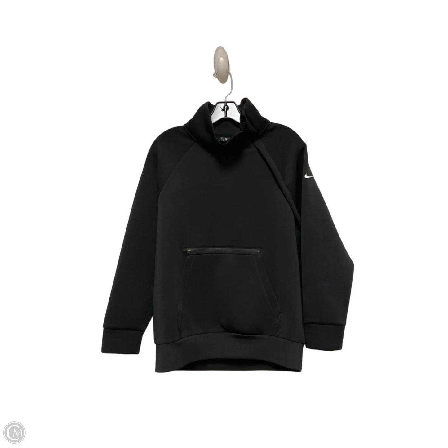 Athletic Jacket By Nike Apparel In Black, Size: M