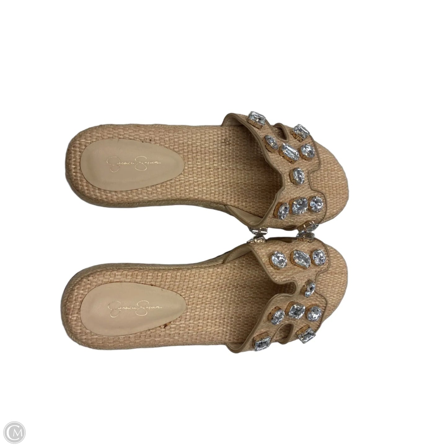 Sandals Flats By Jessica Simpson In Tan, Size: 7.5