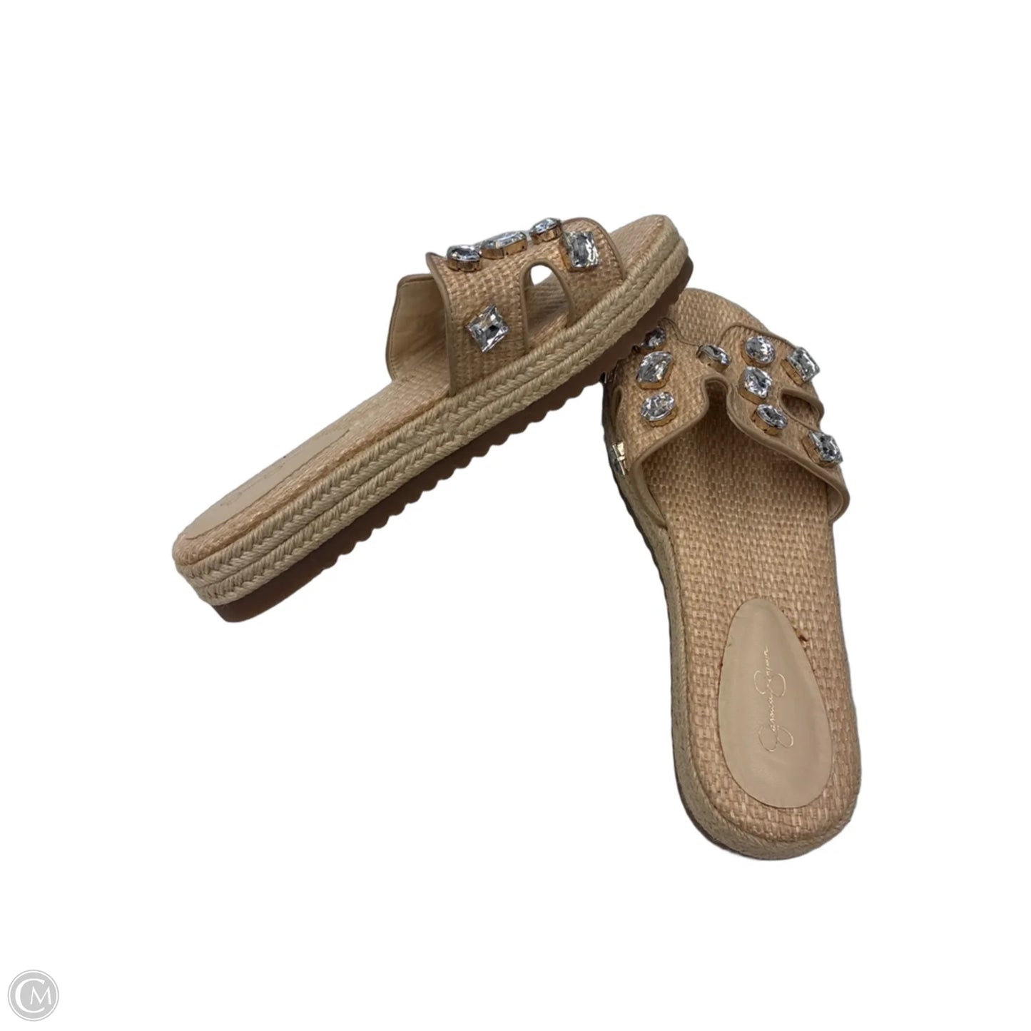 Sandals Flats By Jessica Simpson In Tan, Size: 7.5