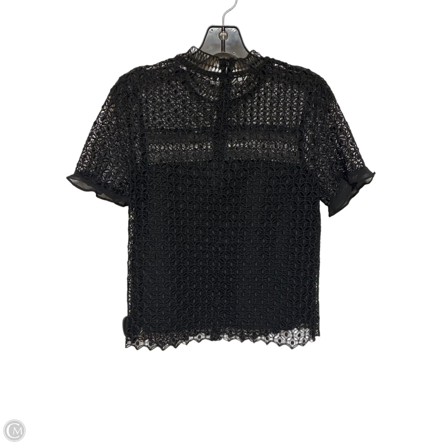 Top Short Sleeve By Zara Women In Black, Size: S