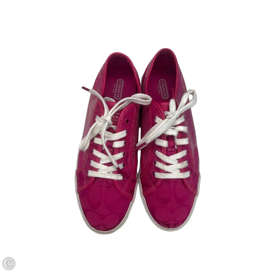 Shoes Designer By Coach In Pink, Size: 8.5