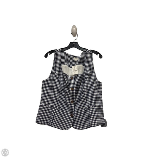 Top Sleeveless By J. Crew In Checkered Pattern, Size: L
