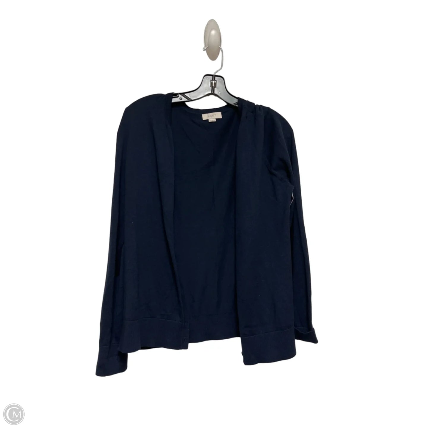 Sweater Cardigan By Loft In Navy, Size: M