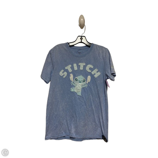 Top Short Sleeve Basic By Disney In Blue, Size: S