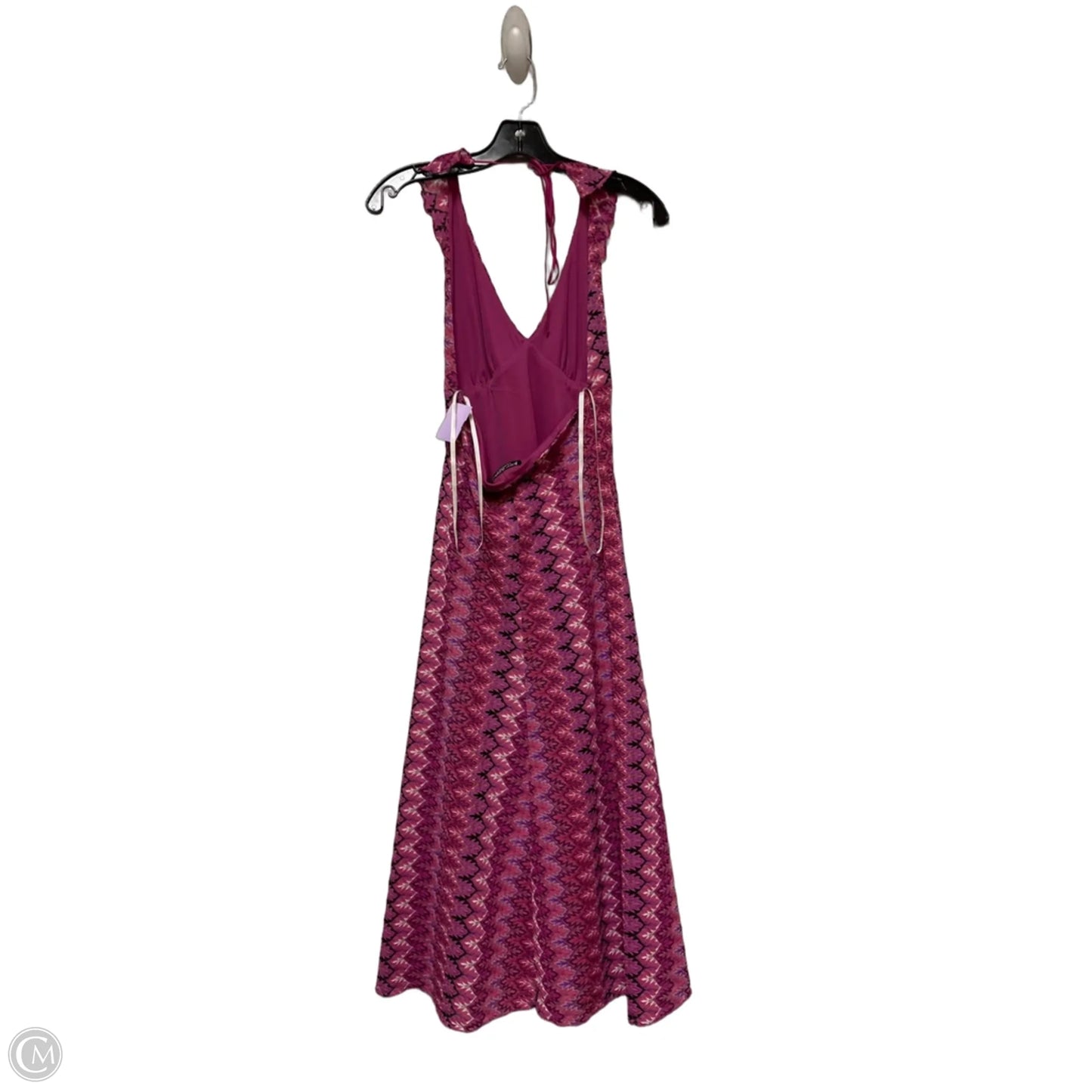 Dress Casual Midi By Betsey Johnson In Pink & Purple, Size: L