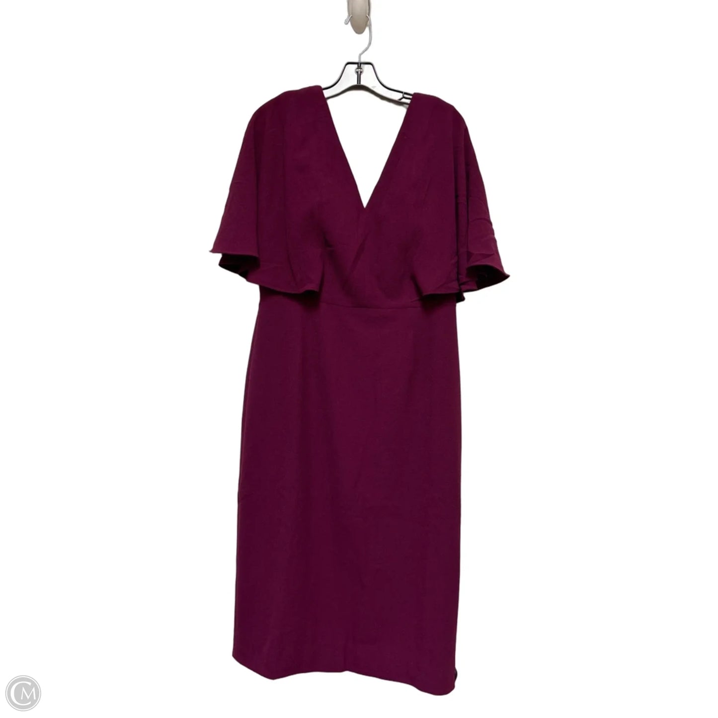 Dress Casual Midi By Dress The Population In Purple, Size: Xl