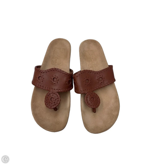 Sandals Flats By Jack Rogers In Brown, Size: 8