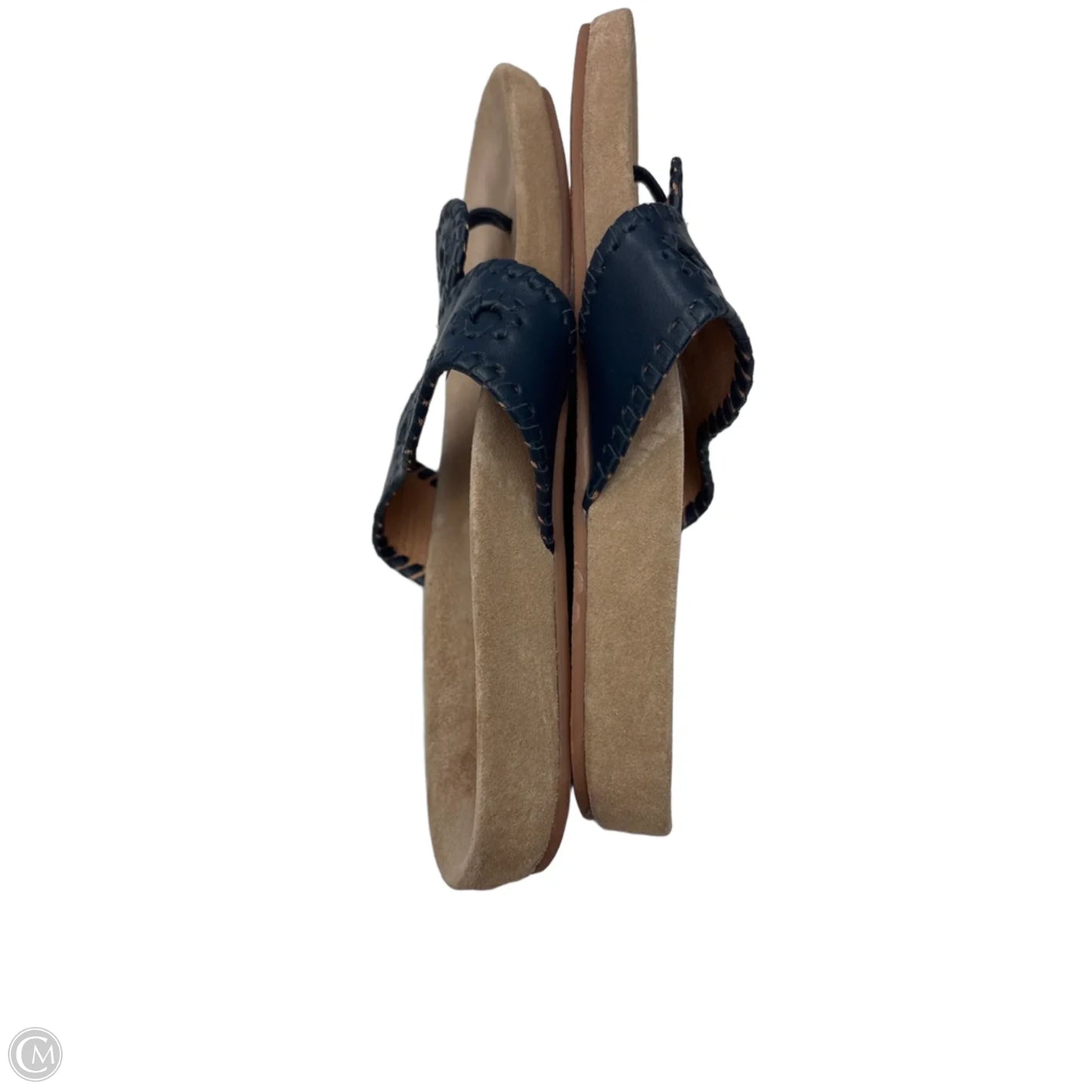 Sandals Flats By Jack Rogers In Blue & Tan, Size: 8