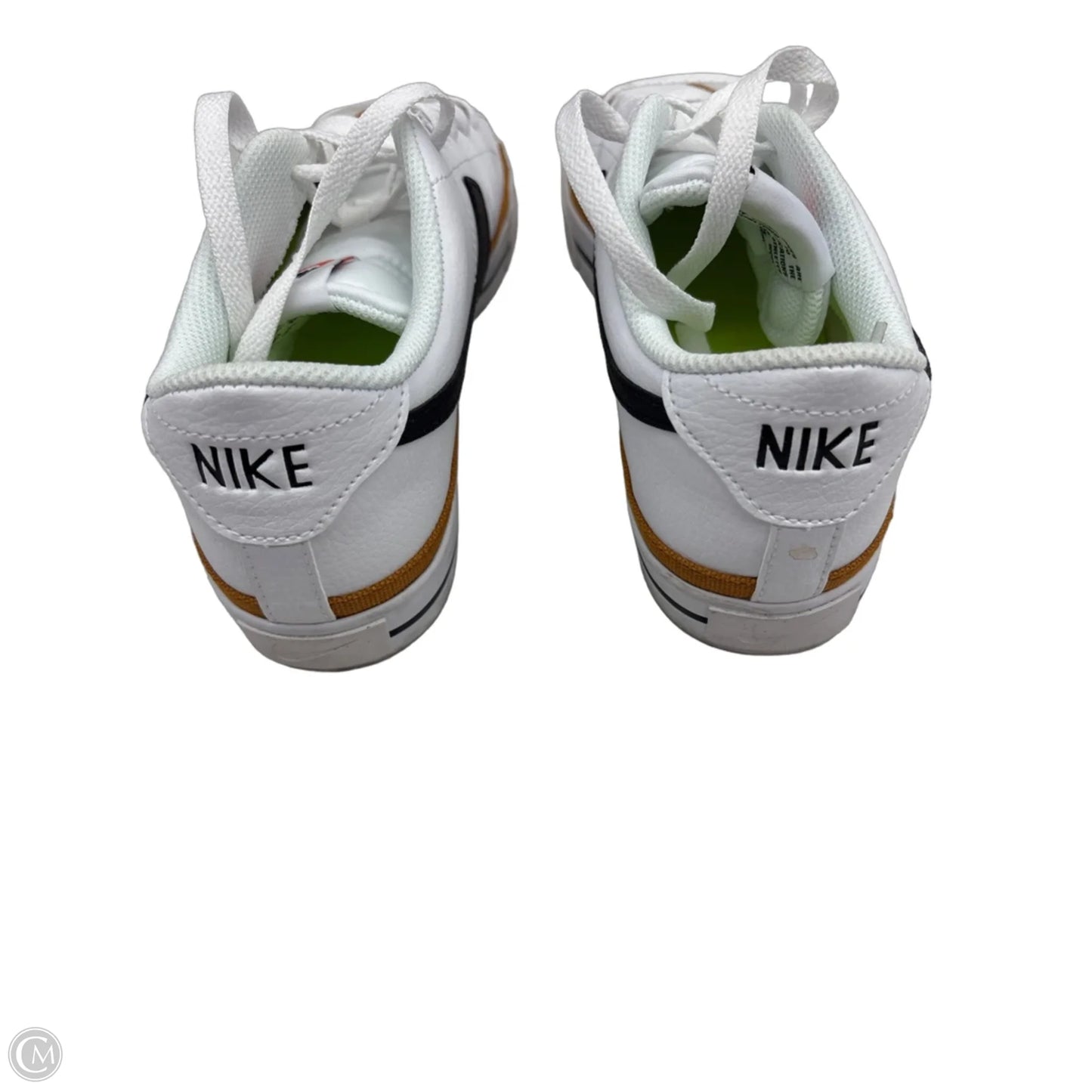 Shoes Sneakers By Nike In Tan & White, Size: 8.5