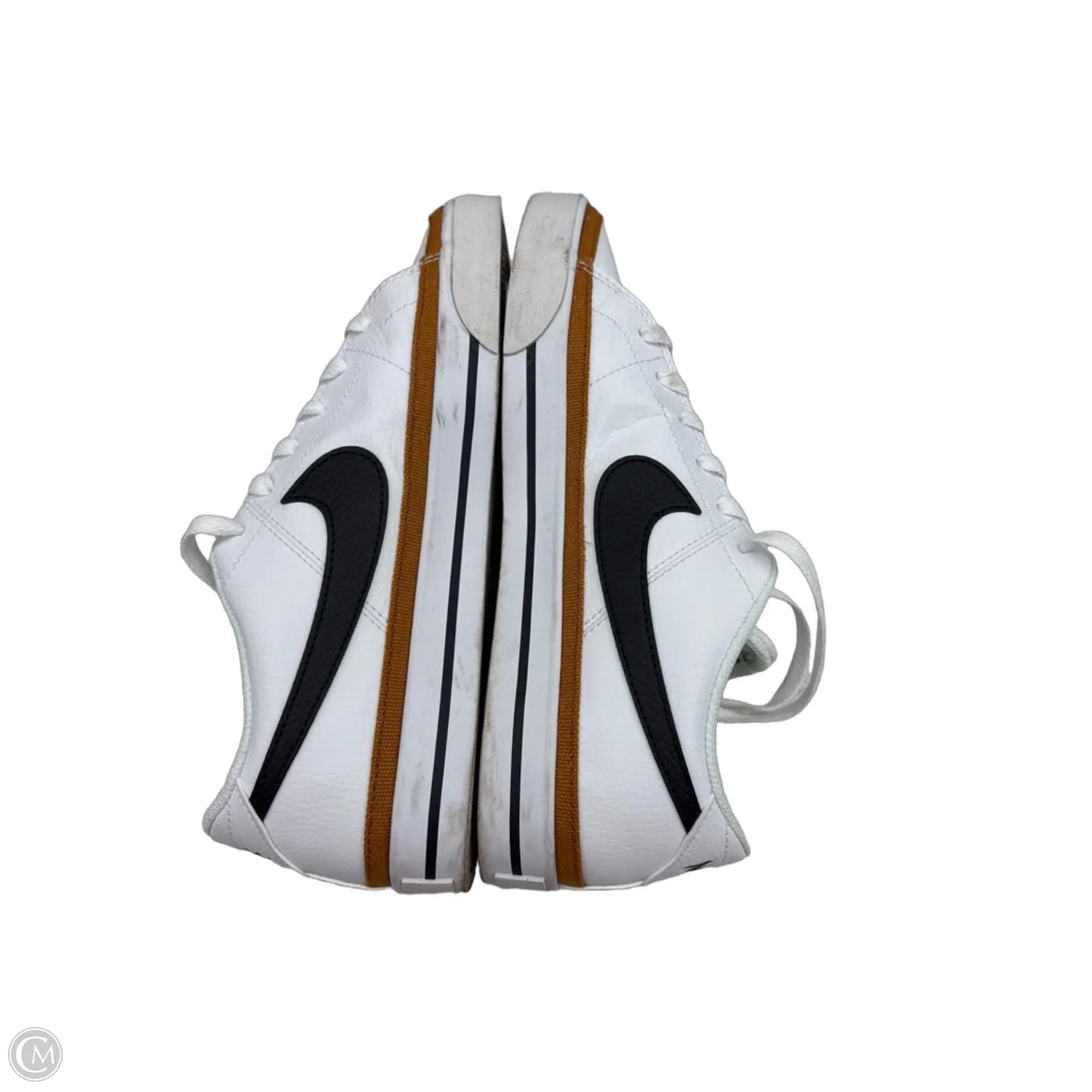 Shoes Sneakers By Nike In Tan & White, Size: 8.5