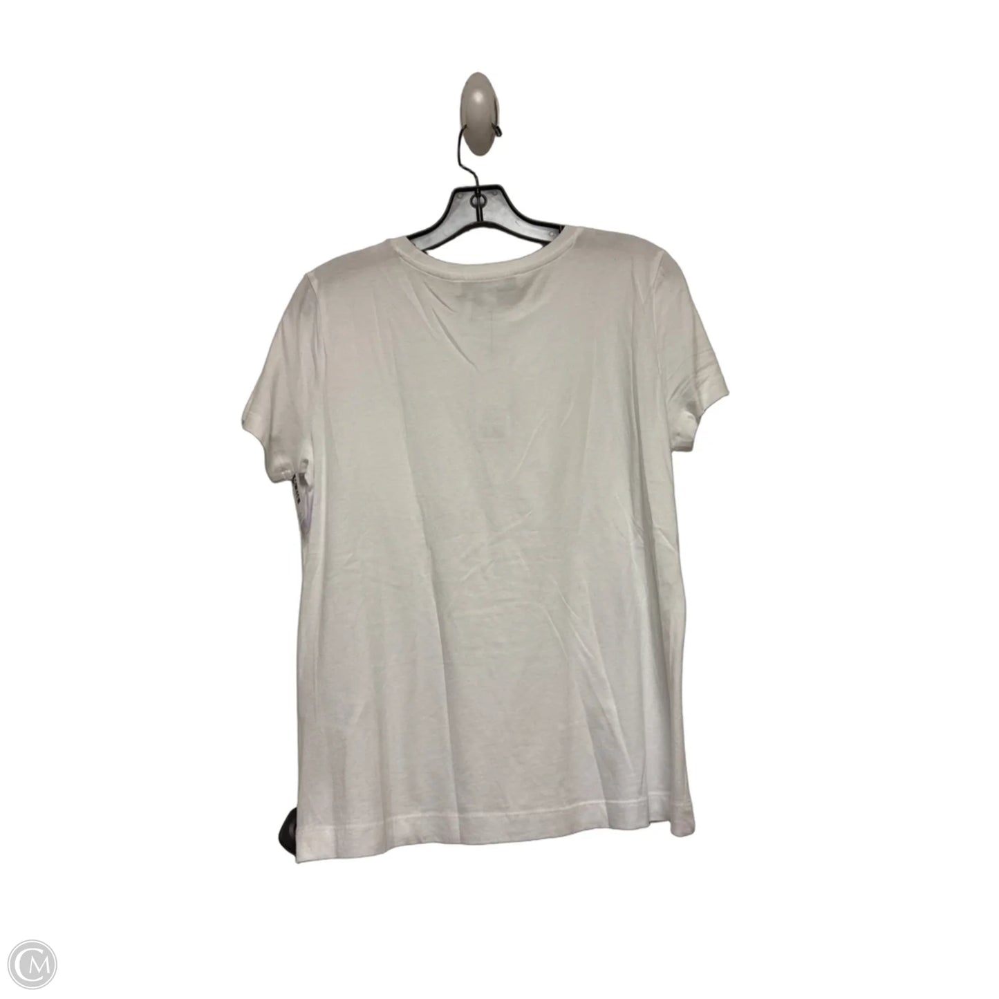 Top Short Sleeve By Dkny In White, Size: S