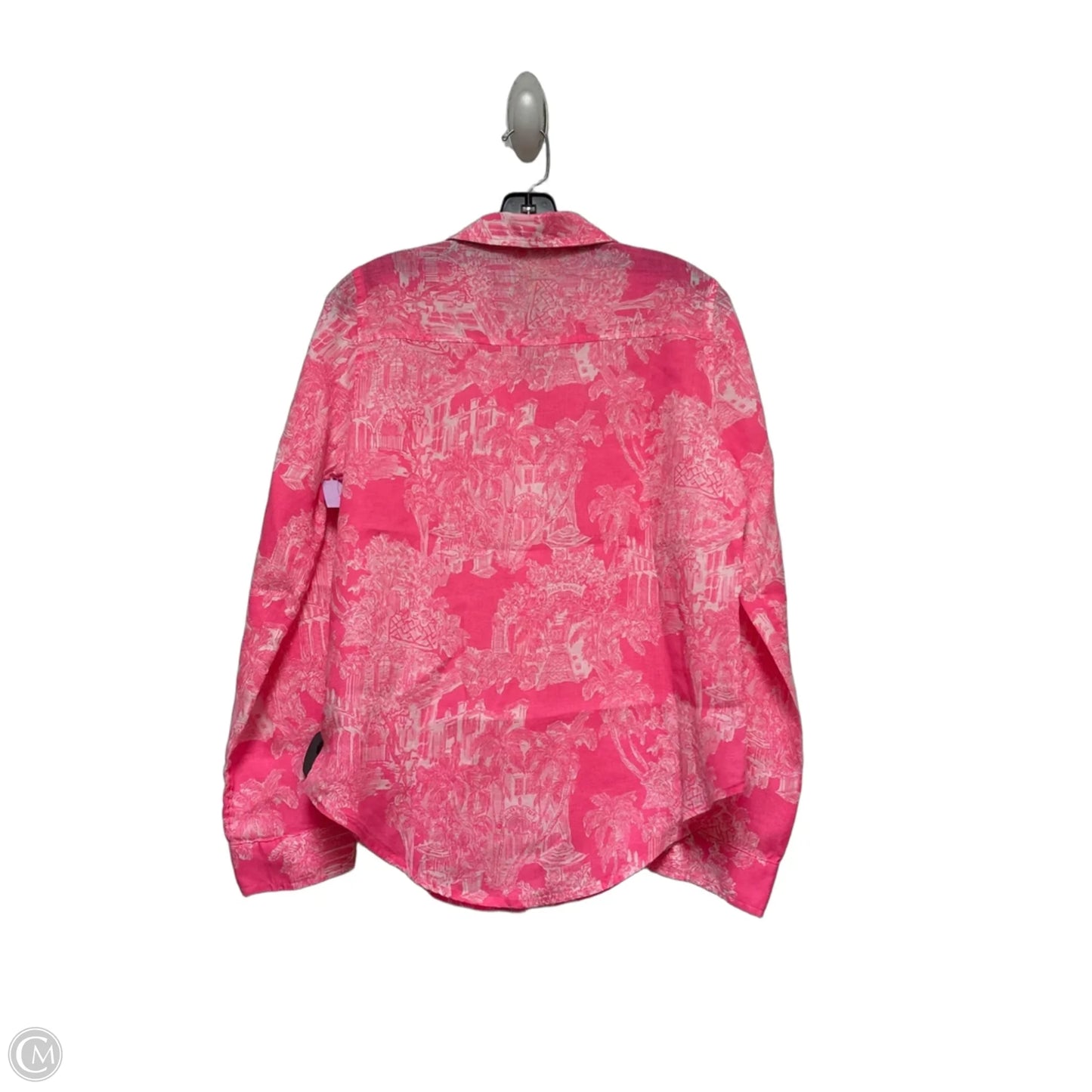 Top Long Sleeve Designer By Lilly Pulitzer In Pink, Size: S