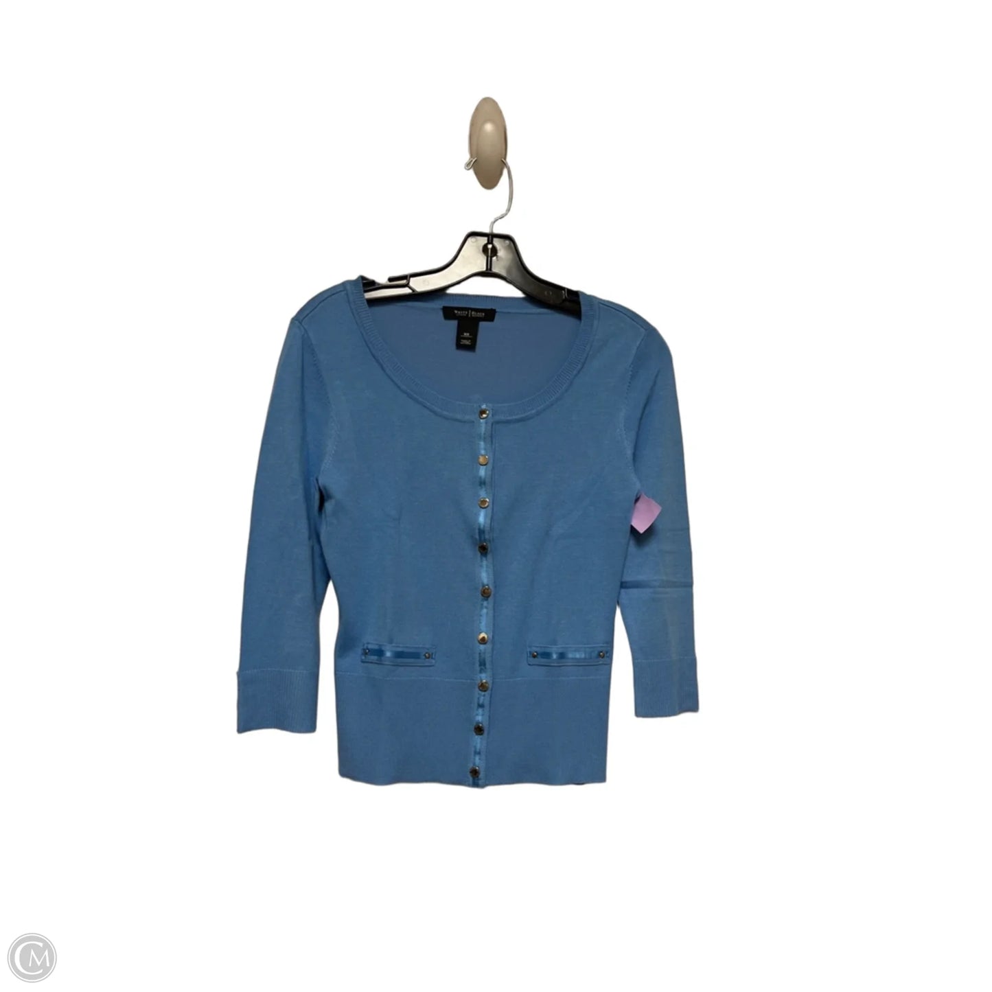 Cardigan By White House Black Market In Blue, Size: Xs