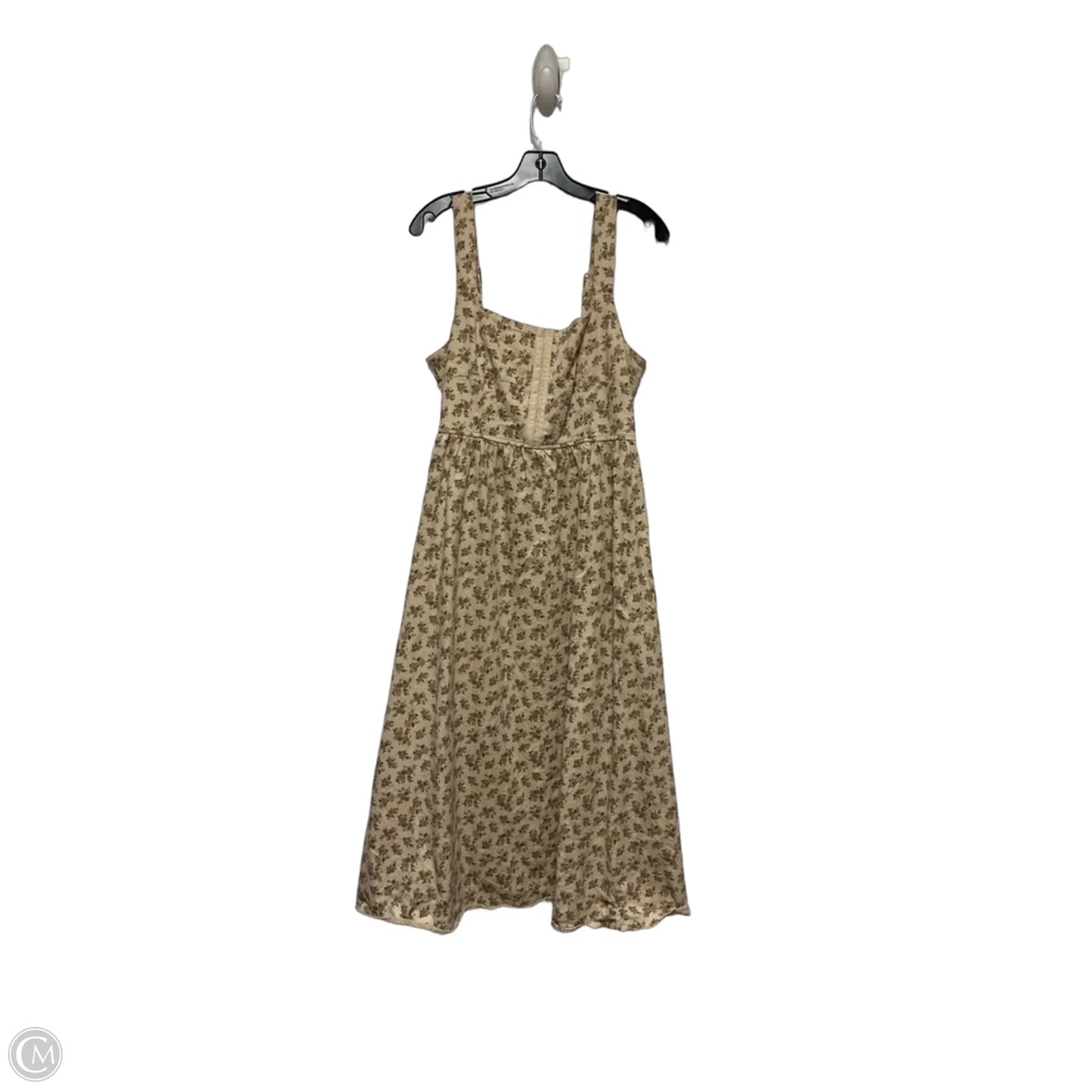 Dress Casual Midi By Moon River In Tan, Size: M
